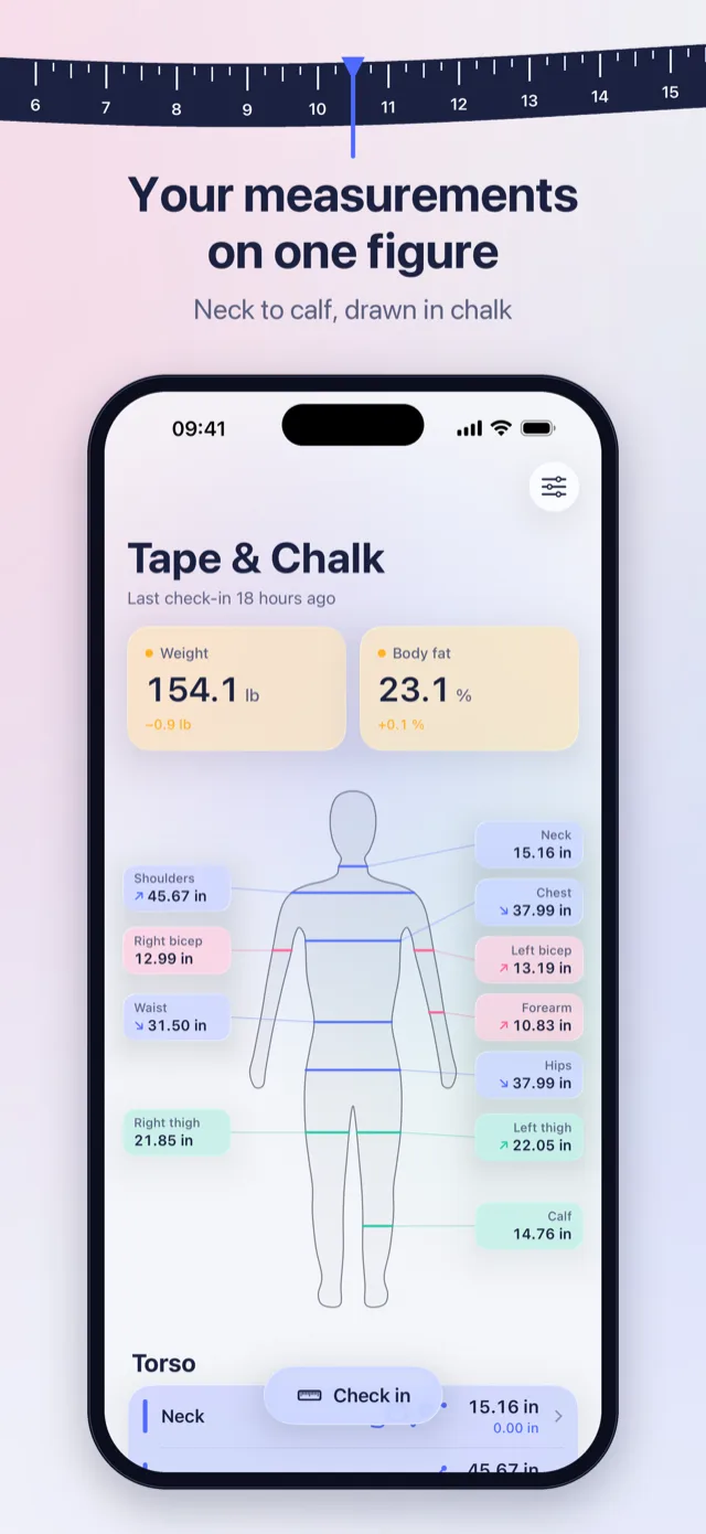 Home screen with the drawn figure